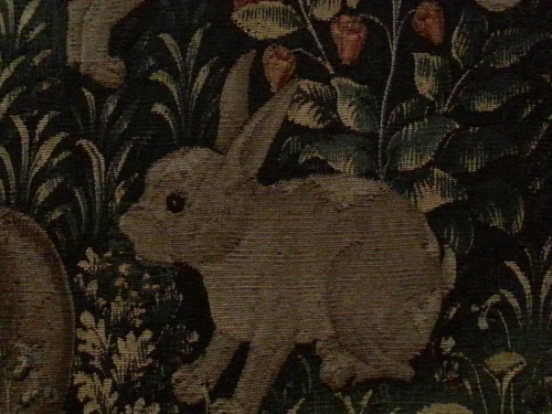 The Unicorn tapestries - wee rabbit detail